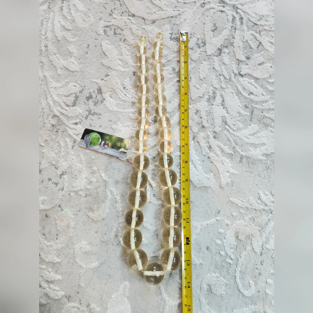 Chunky Acrylic Statement Necklace w/Screw Clasp - Rounds - Picture 14 of 17